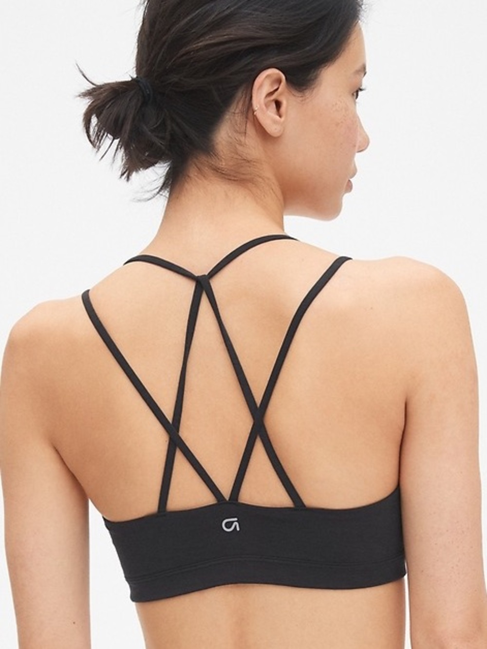 GapFit Breathe Low Support
Strappy Sports Bra Black Lululemon Inspo M